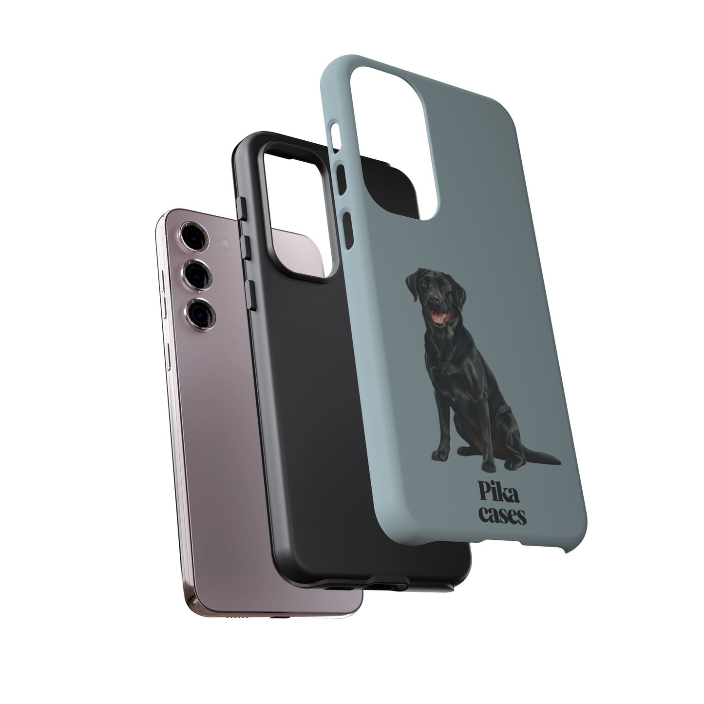Black Labrador phone case