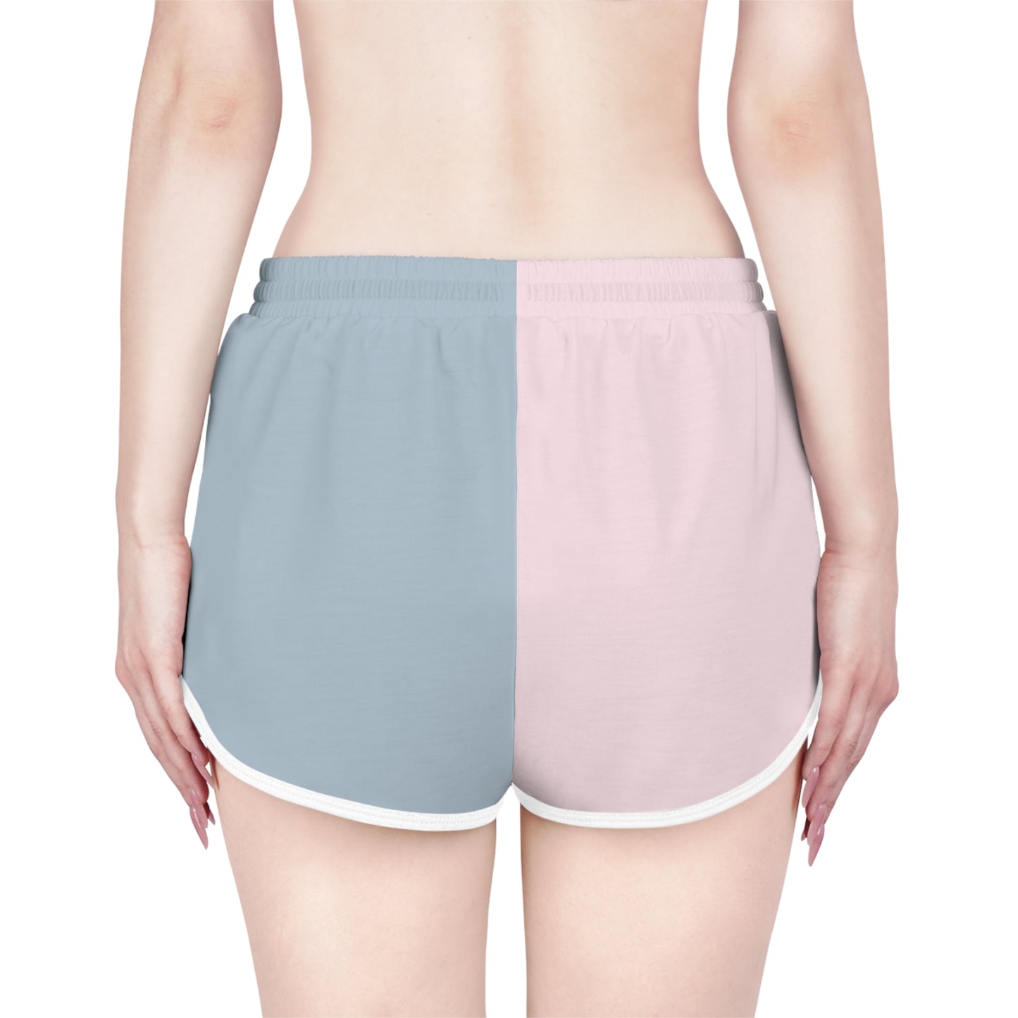 Baby Blue & Pink Relaxed Shorts