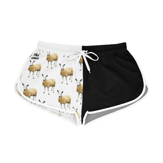 Blue Faced Leicester Black & White Relaxed Shorts