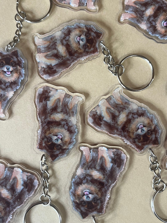 Pomeranian Keyring