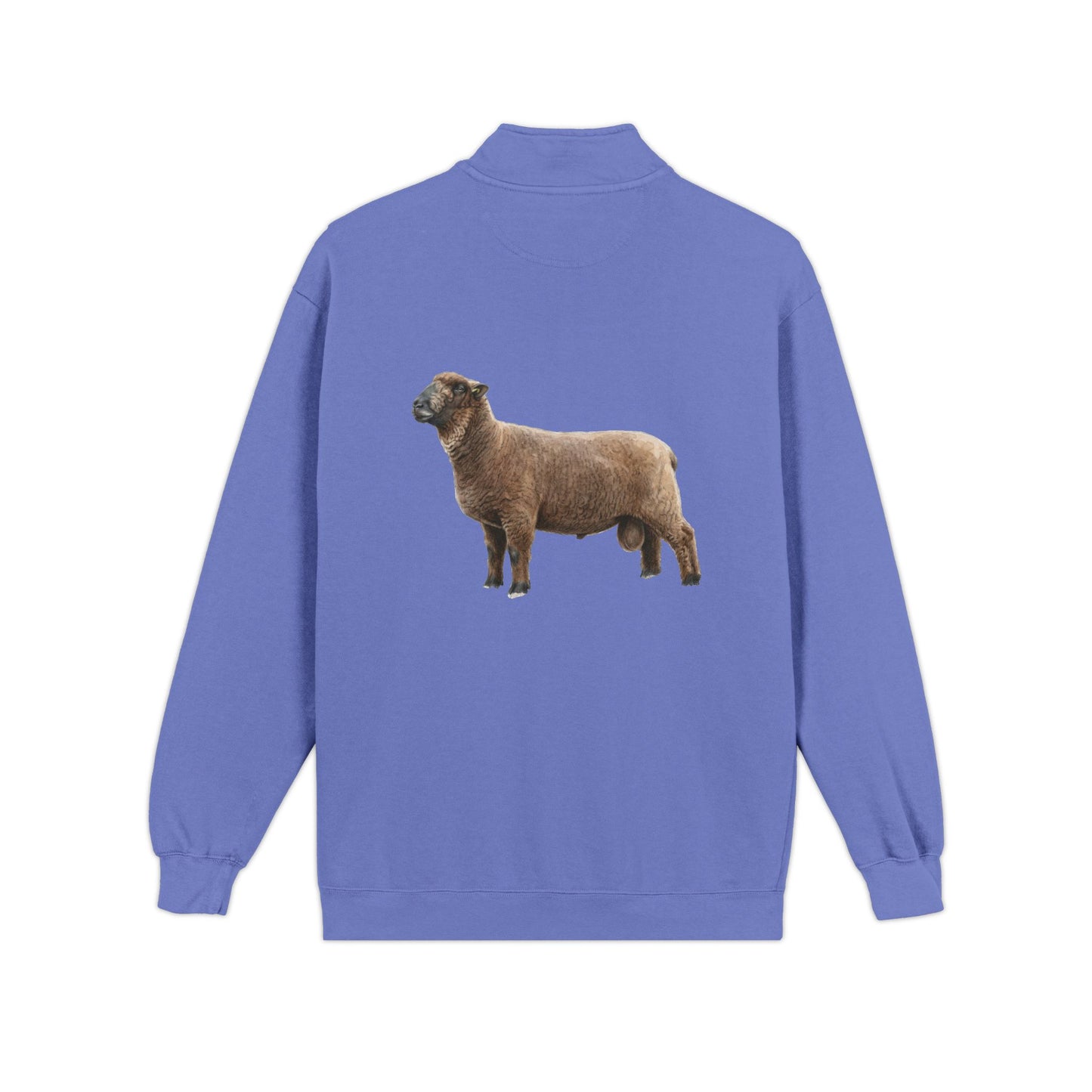 Coloured Ryeland Quarter-Zip Sweatshirt