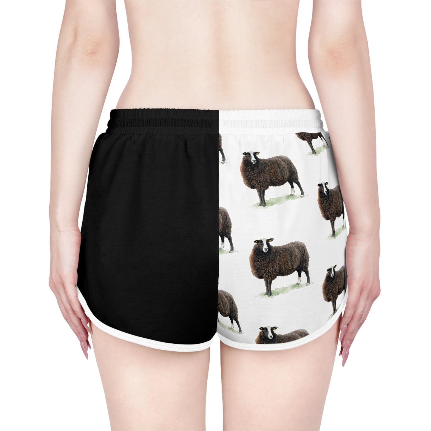 Zwartble Black & White Relaxed Shorts