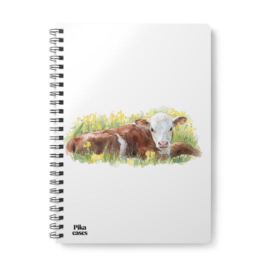 A5 Hereford Cow Notebook