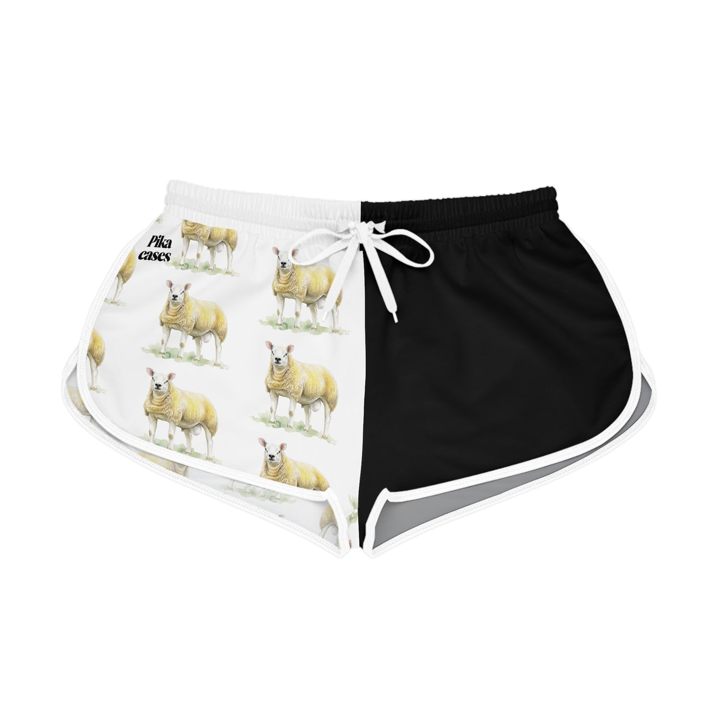 Texel Sheep Black & White Relaxed Shorts