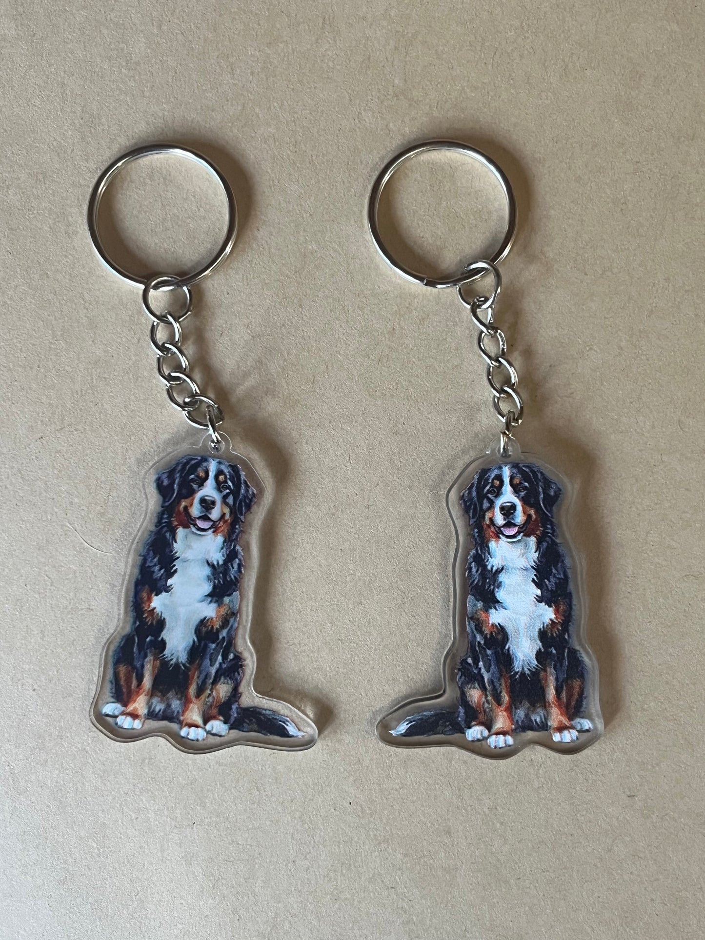 Bernese Mountain Dog Keyring