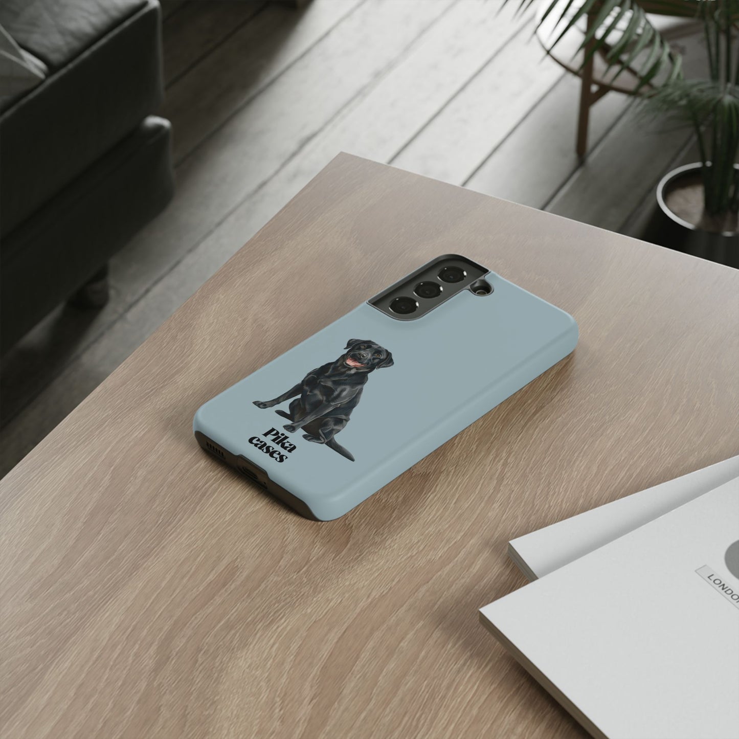 Black Labrador phone case