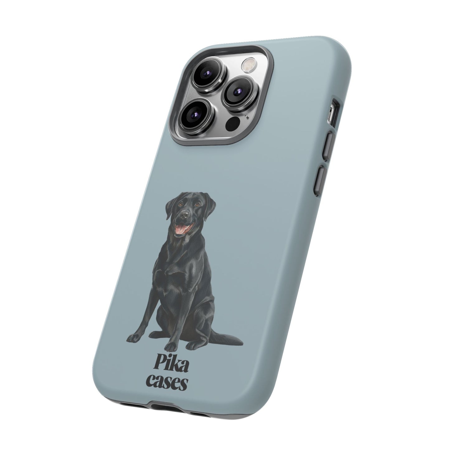 Black Labrador phone case