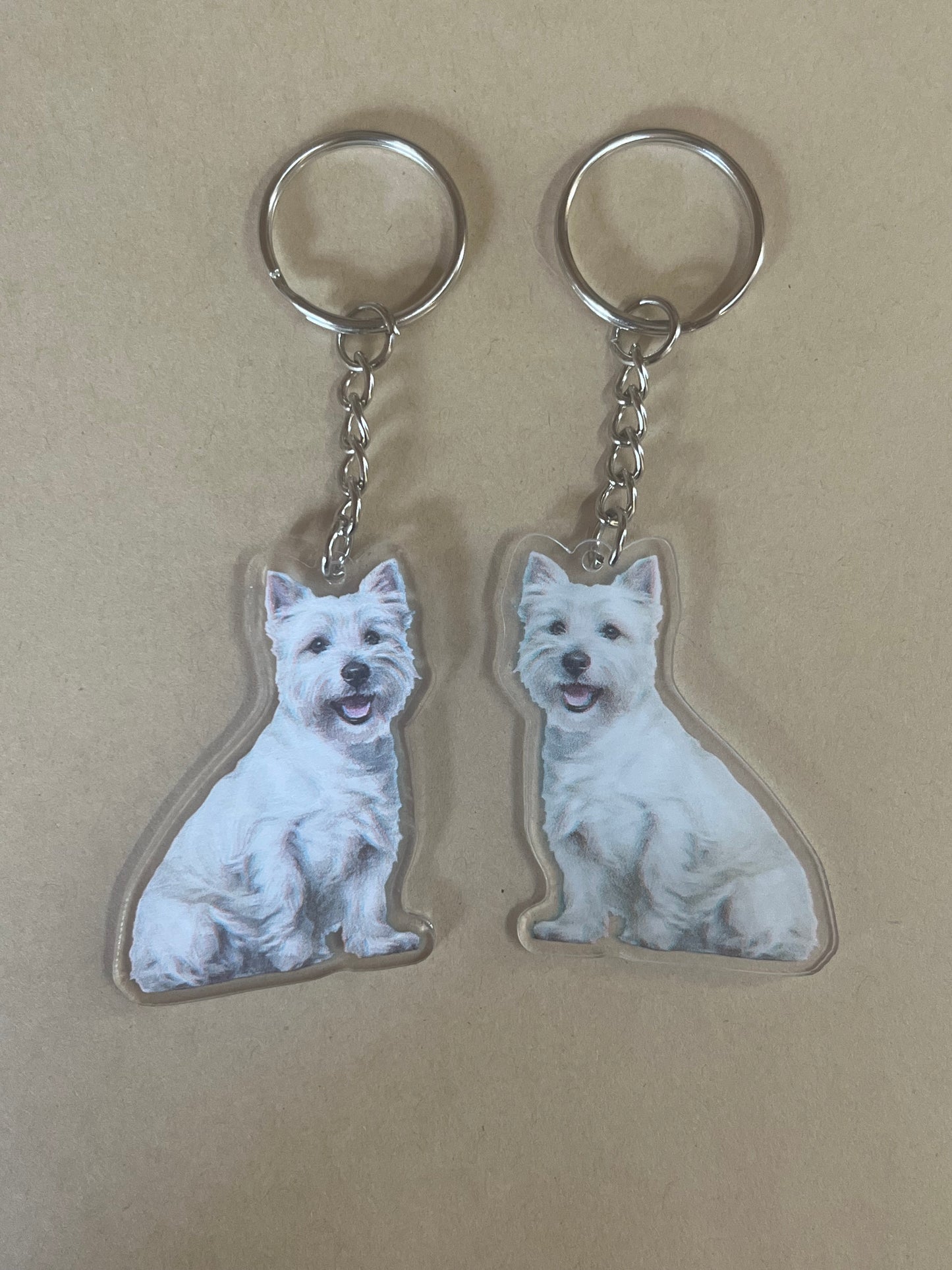 Westie Keyring