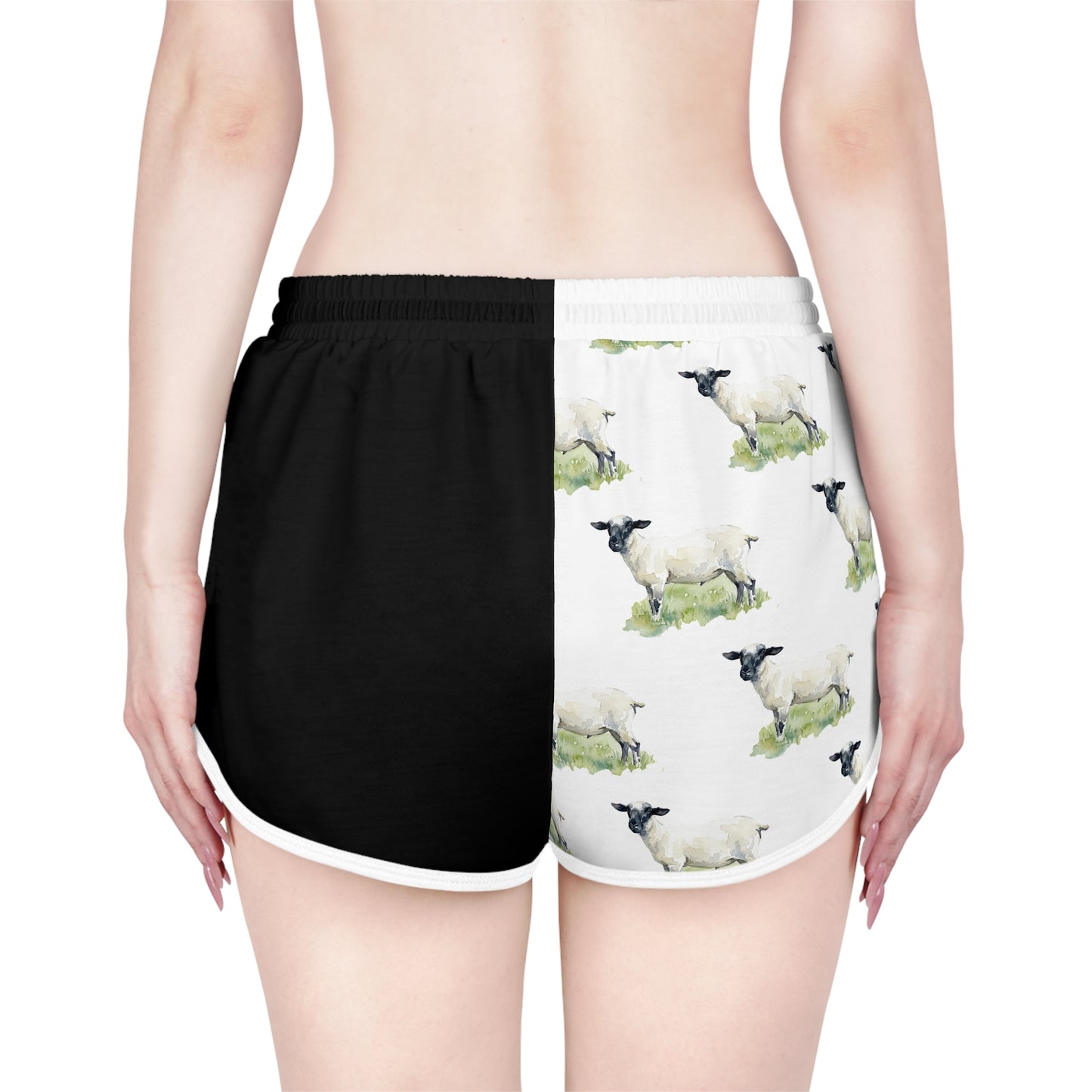 Hampshire Sheep Black & White Relaxed Shorts
