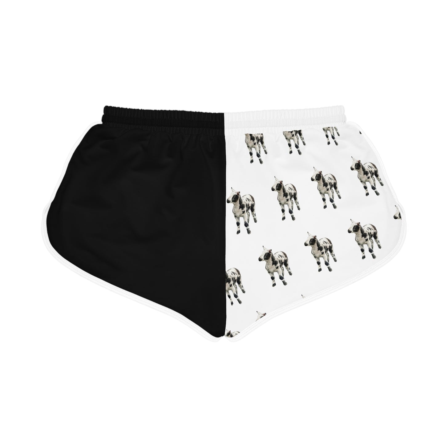 Dutch Spotted Black & White Relaxed Shorts