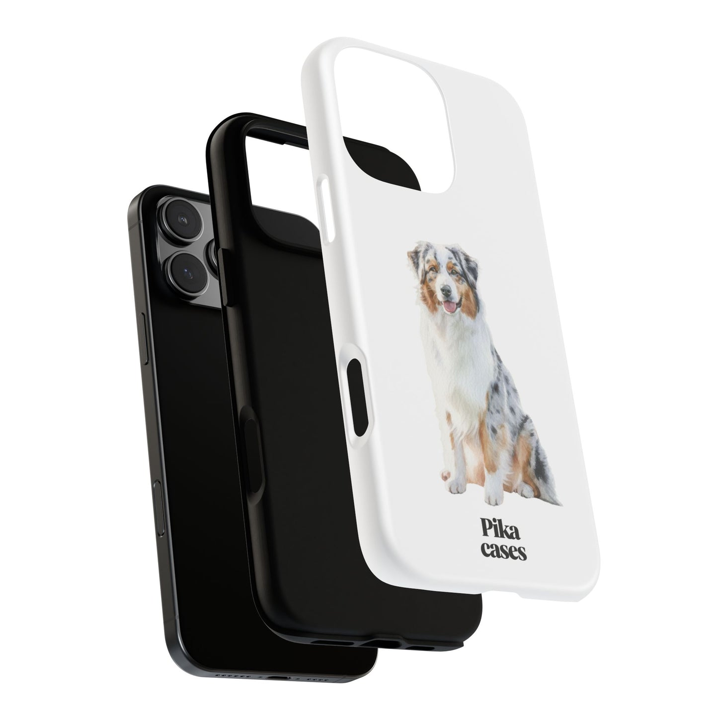 Australian Shepherd Phone Case — "Pika Cases" Protective Dog Lover Phone Cover