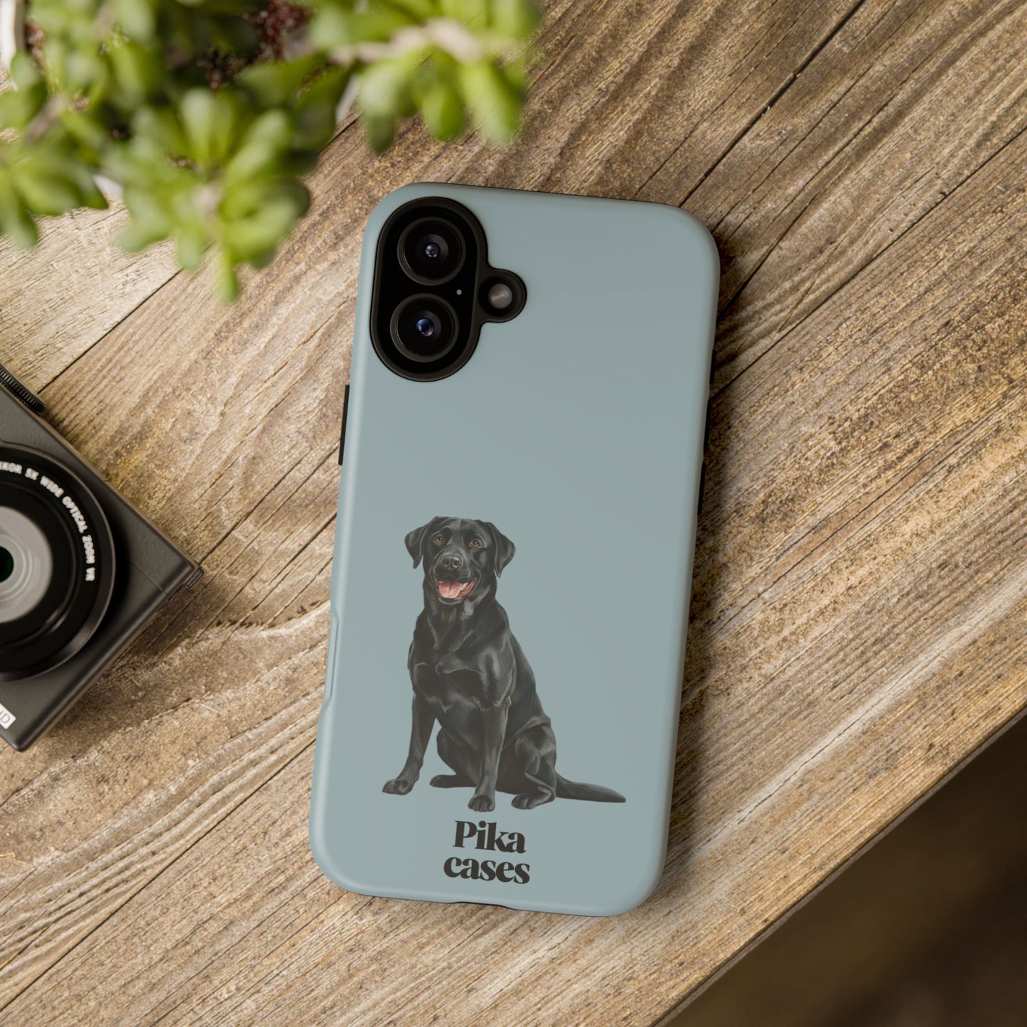 Black Labrador phone case