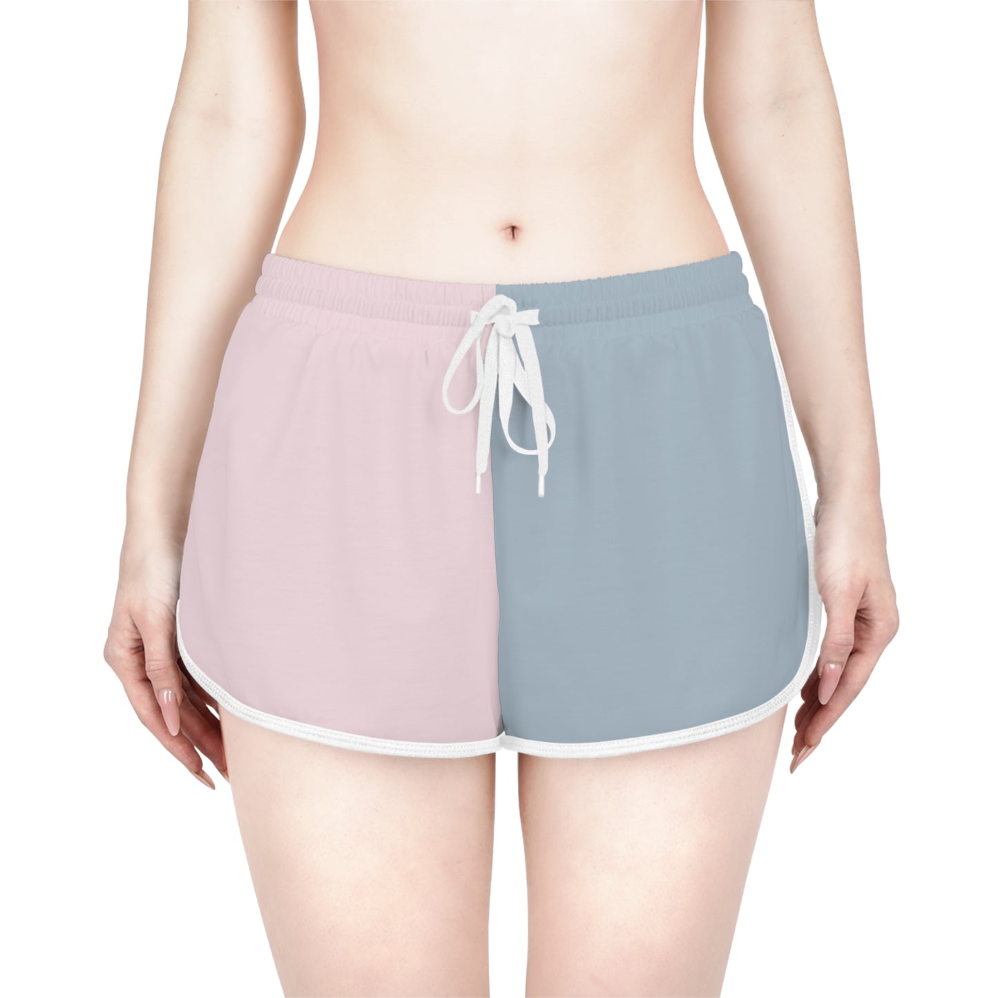 Baby Blue & Pink Relaxed Shorts
