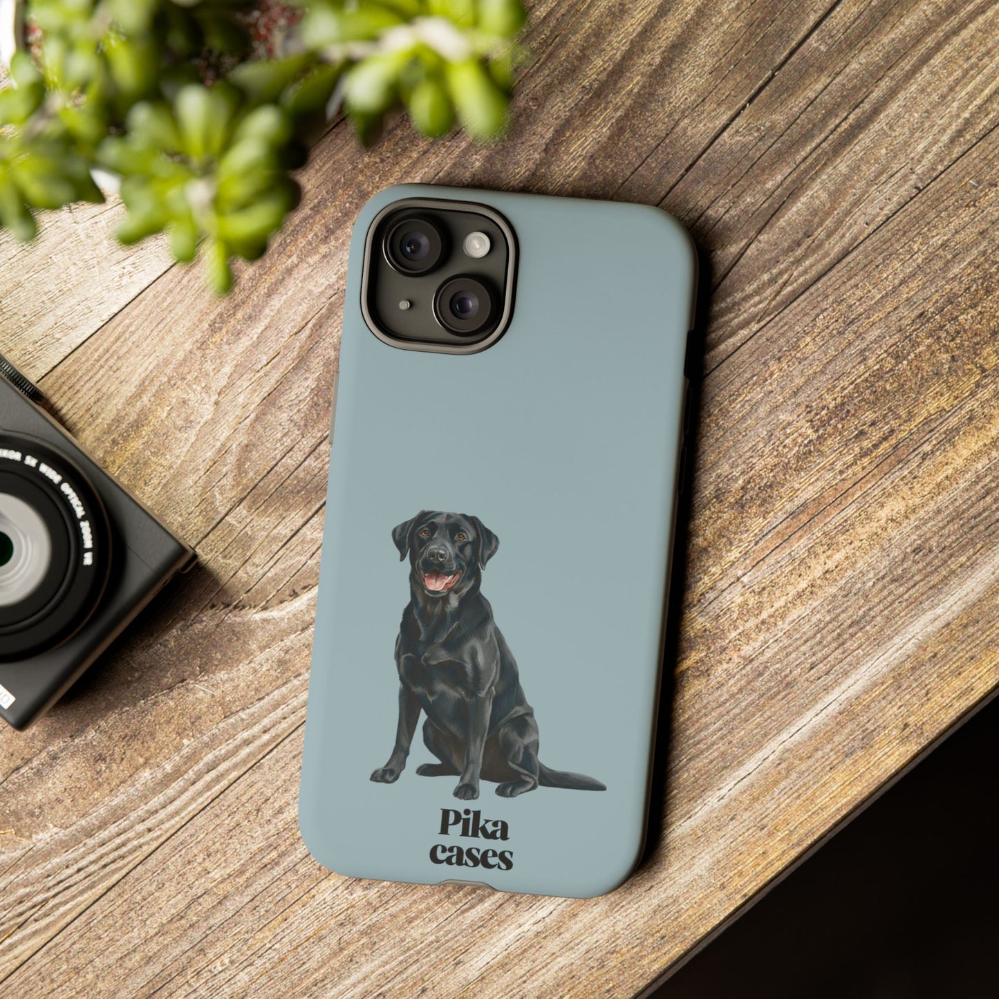 Black Labrador phone case