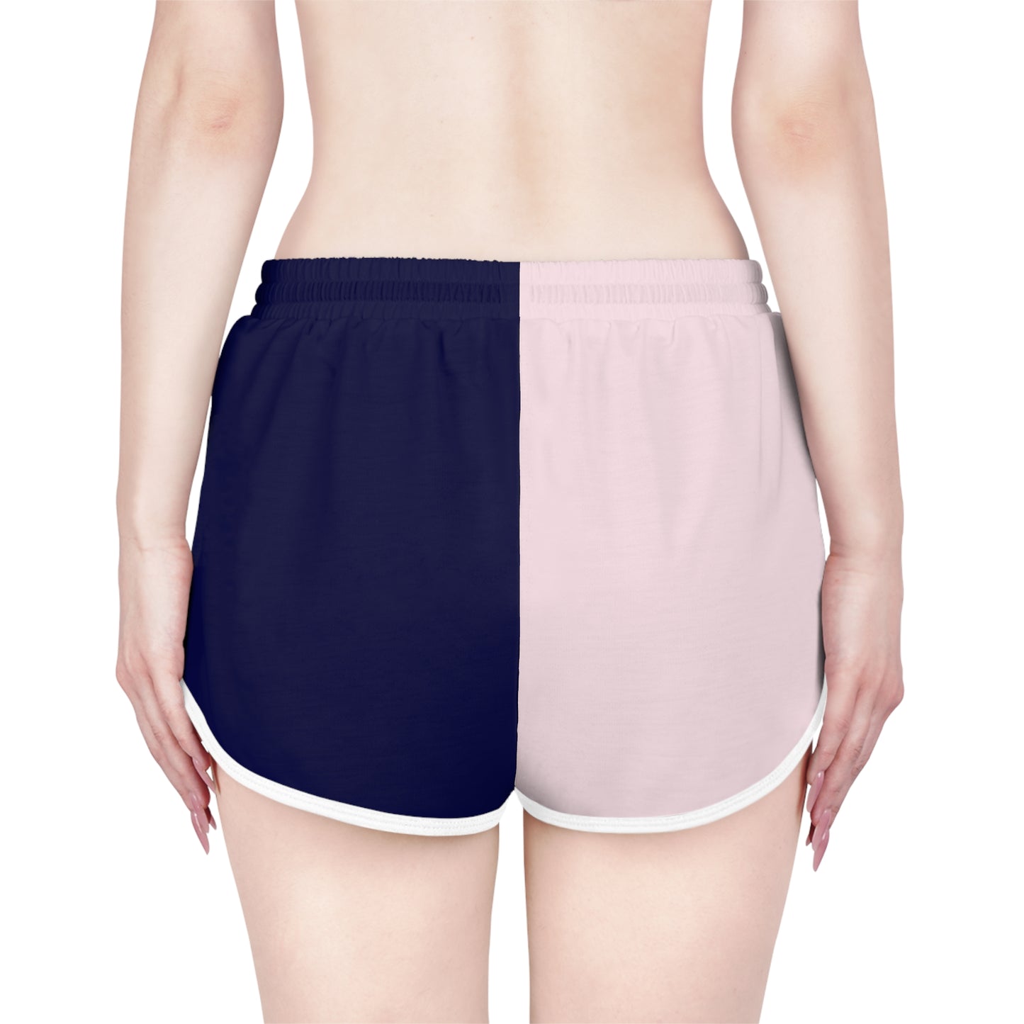 Navy & Pink Relaxed Shorts