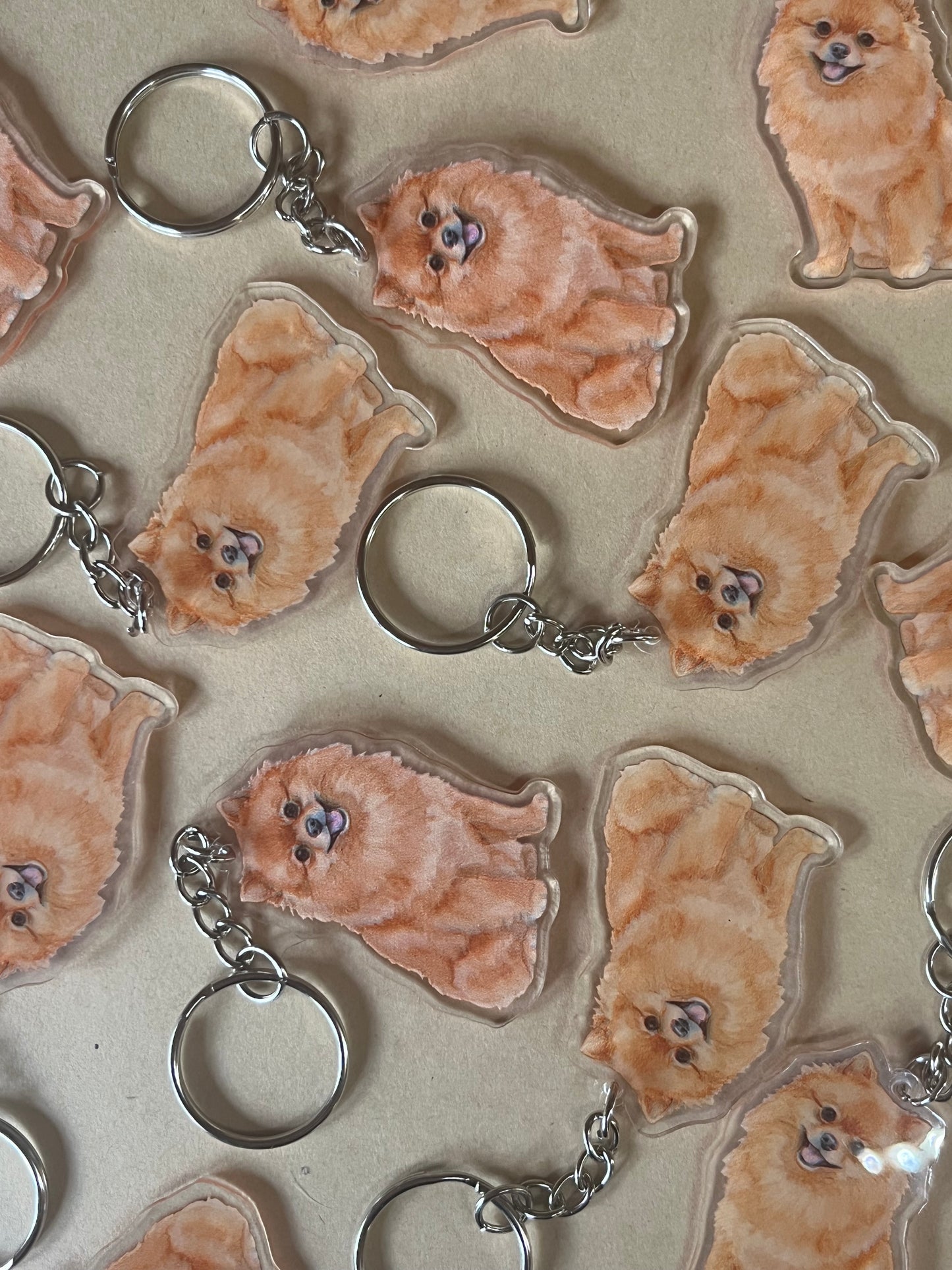Pomeranian Keyring