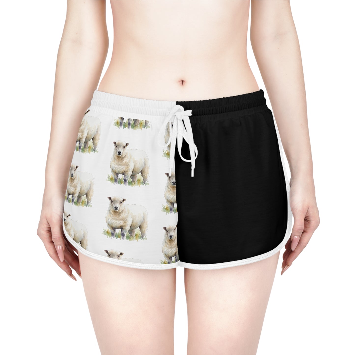 Ryeland Black & White Relaxed Shorts
