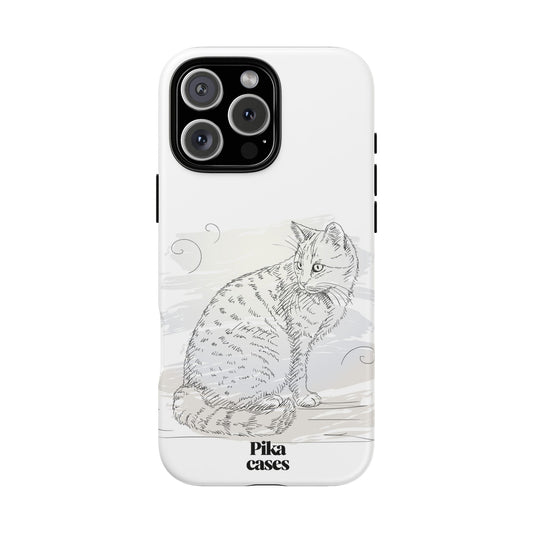 Cat Sketch Phone Case