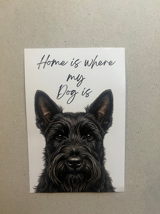 Scottish Highland Terrier (Scottie Dog) Art Print