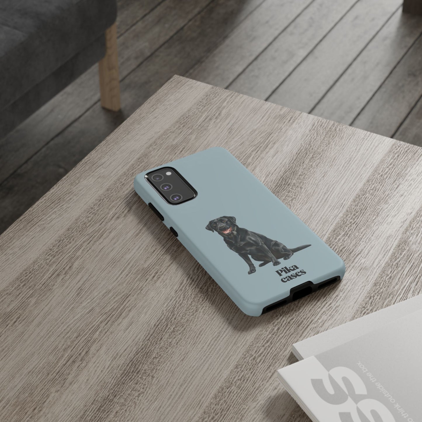Black Labrador phone case