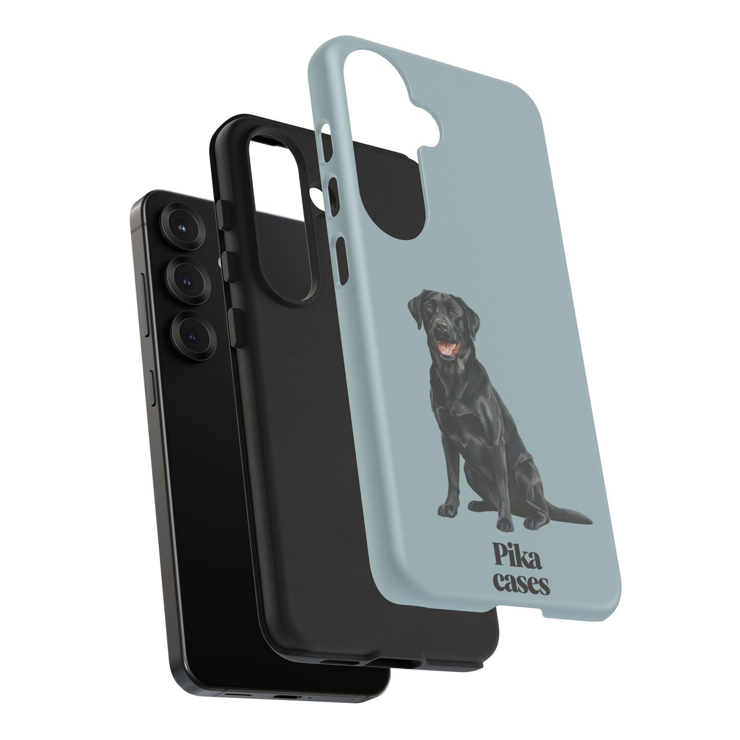 Black Labrador phone case