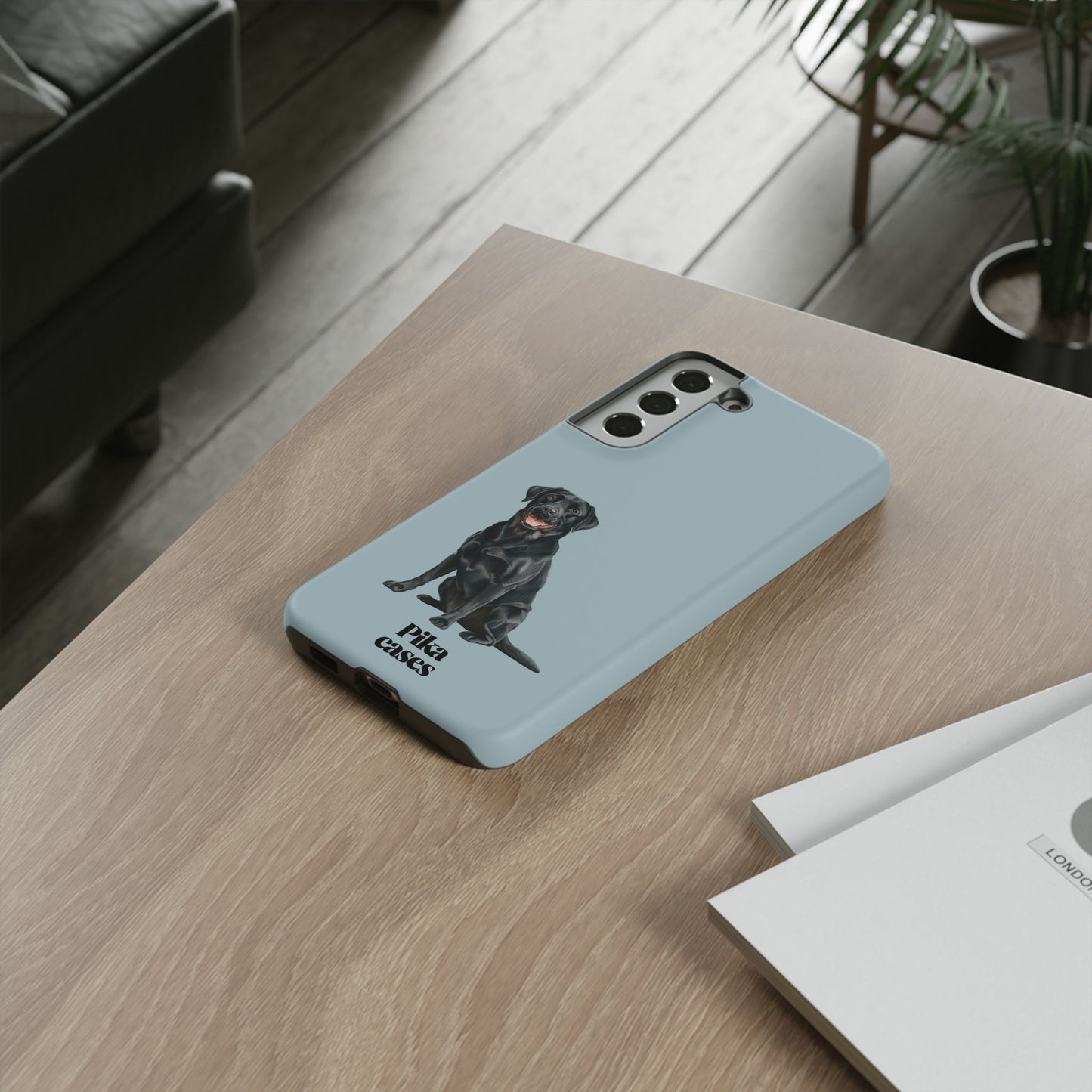 Black Labrador phone case