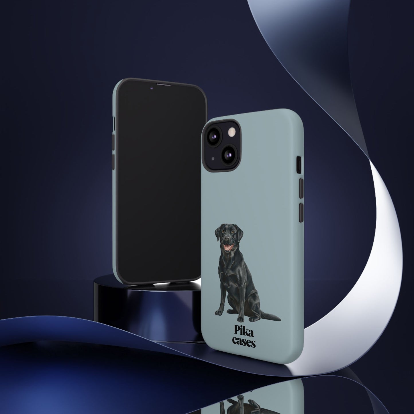 Black Labrador phone case
