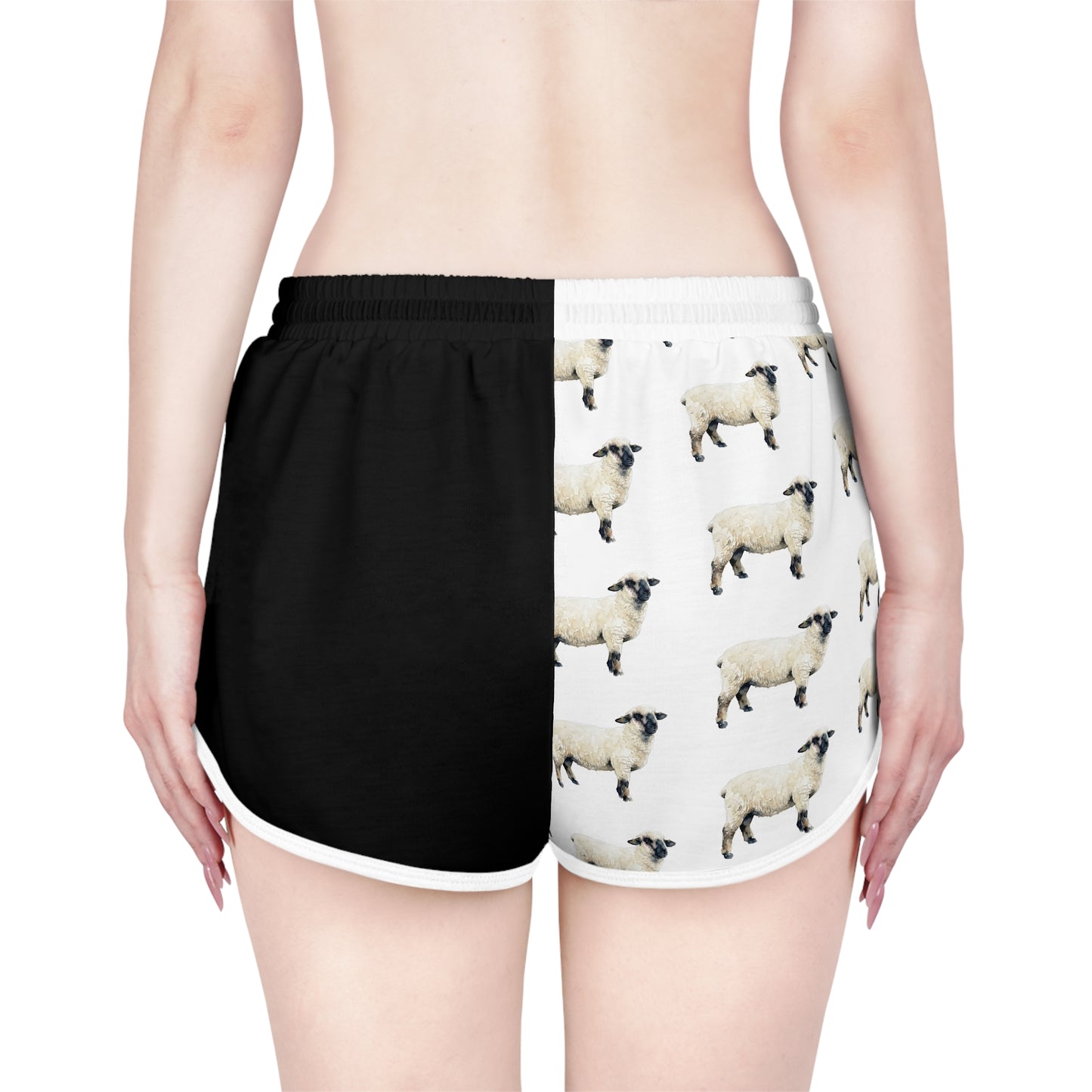 Hampshire Sheep Black & White Relaxed Shorts