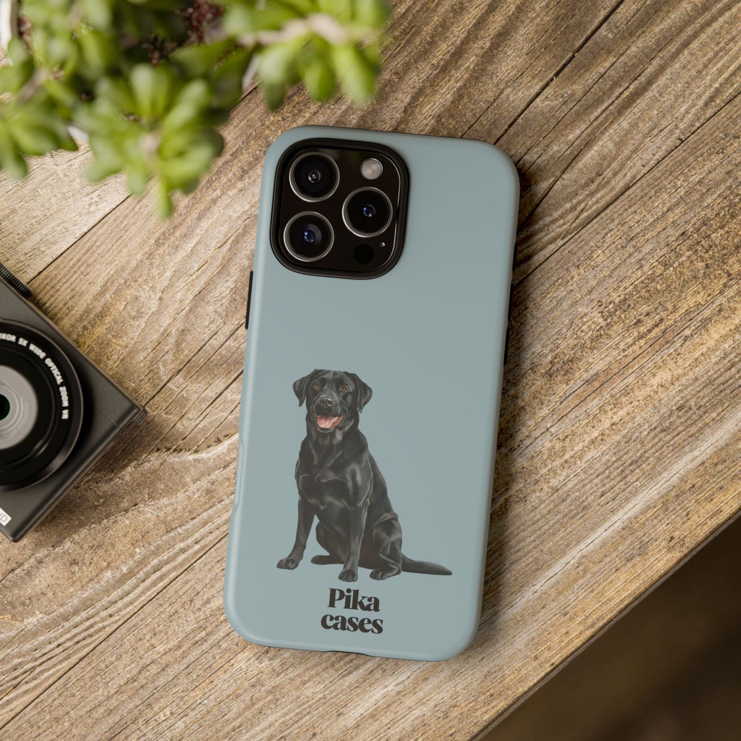Black Labrador phone case