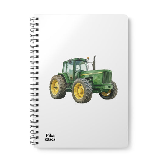 Green Tractor A5 Spiral Notebook