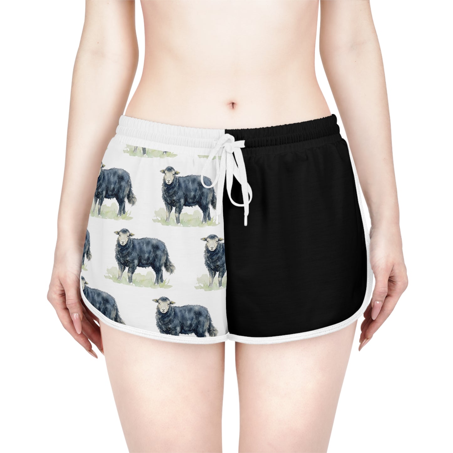 Herdwick Black & White Relaxed Shorts