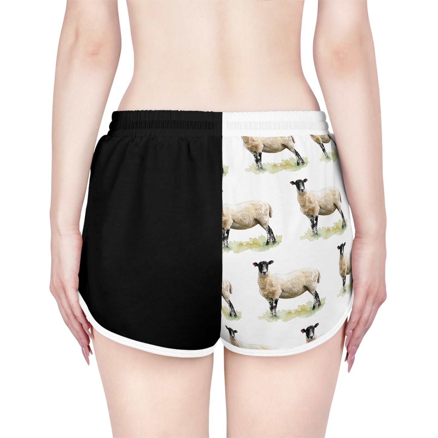 Mule Ewe Black & White Relaxed Shorts