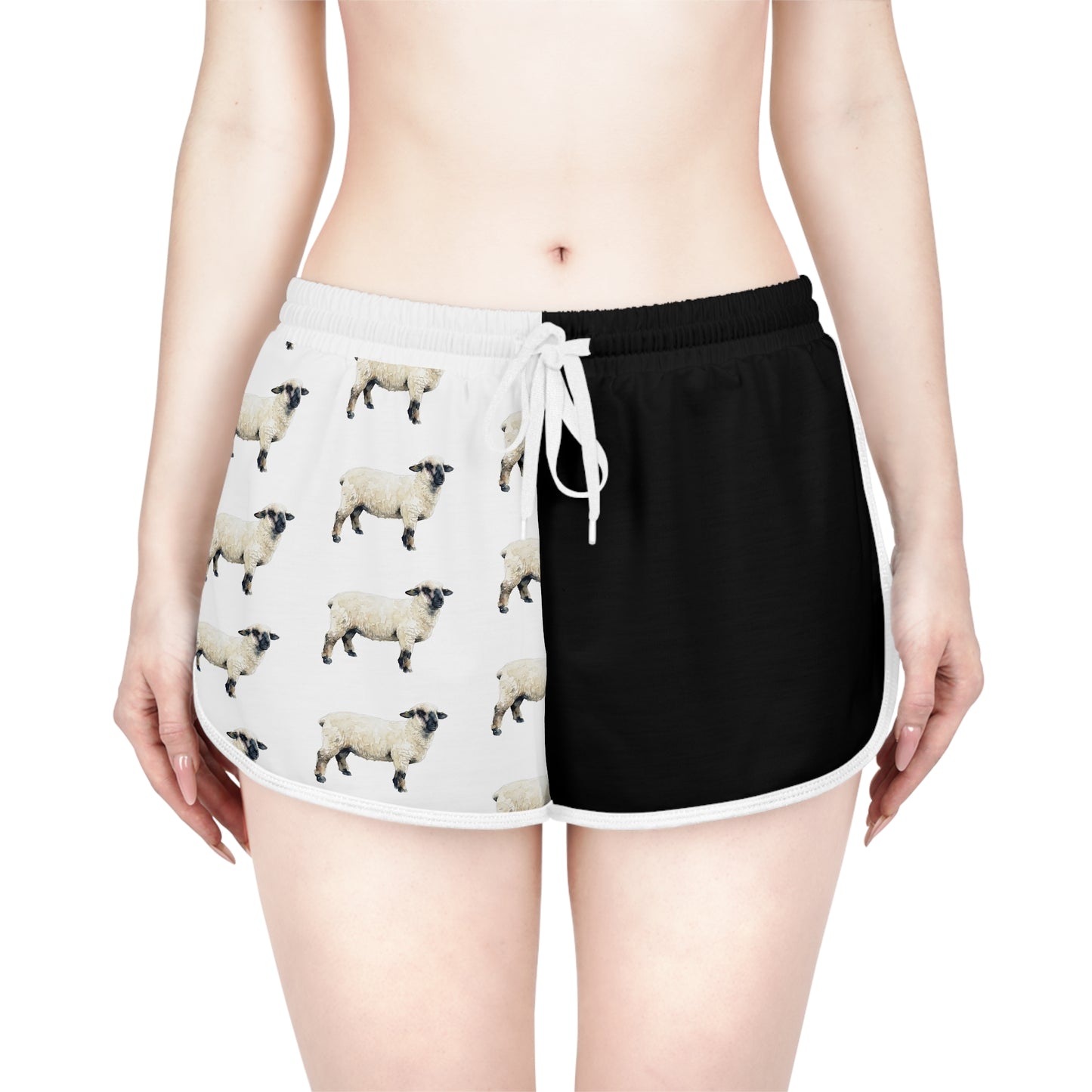Hampshire Sheep Black & White Relaxed Shorts