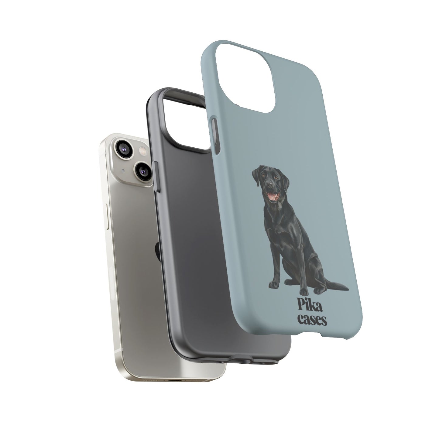 Black Labrador phone case