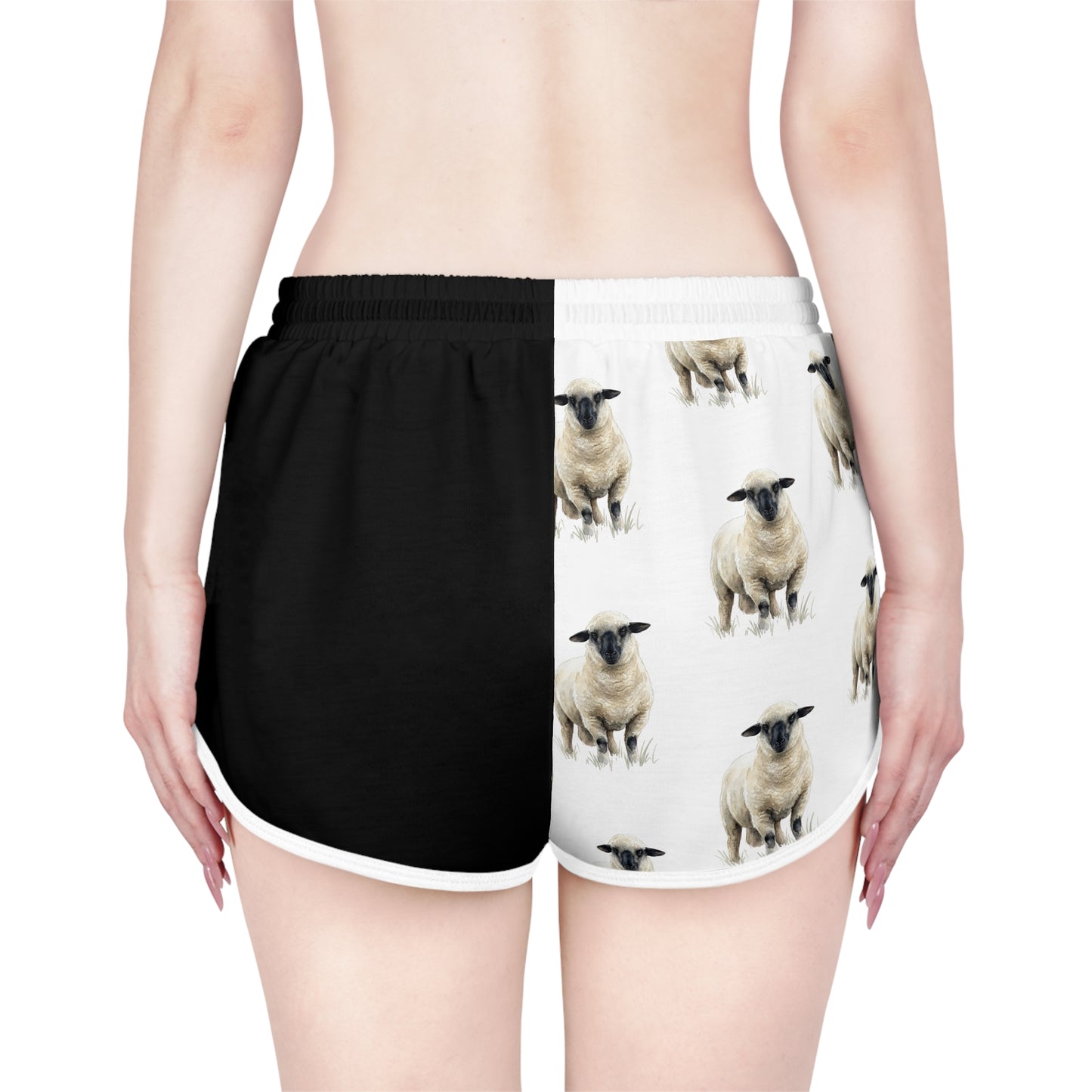 Hampshire Sheep Black & White Relaxed Shorts