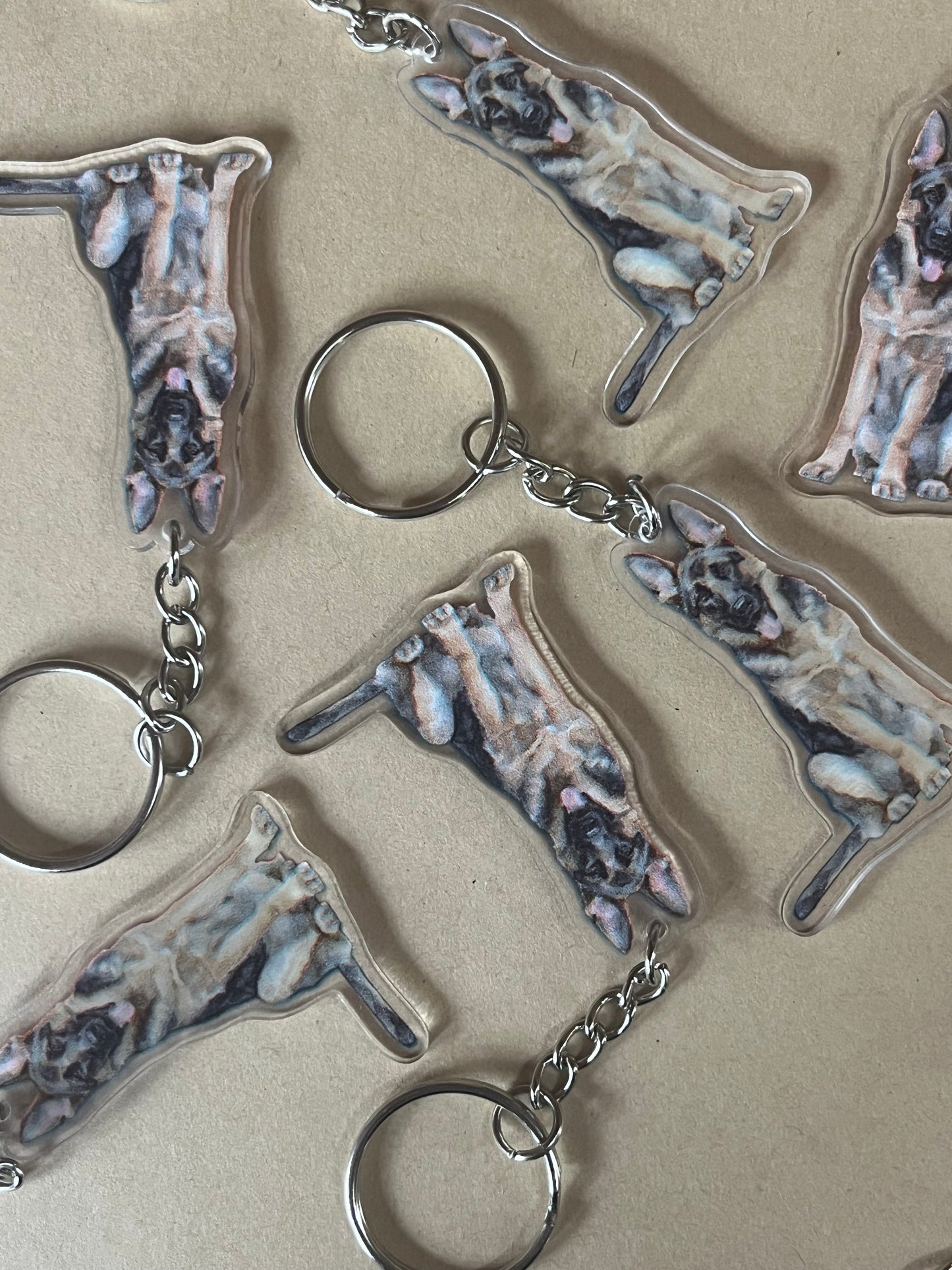 German Shepherd Keyring