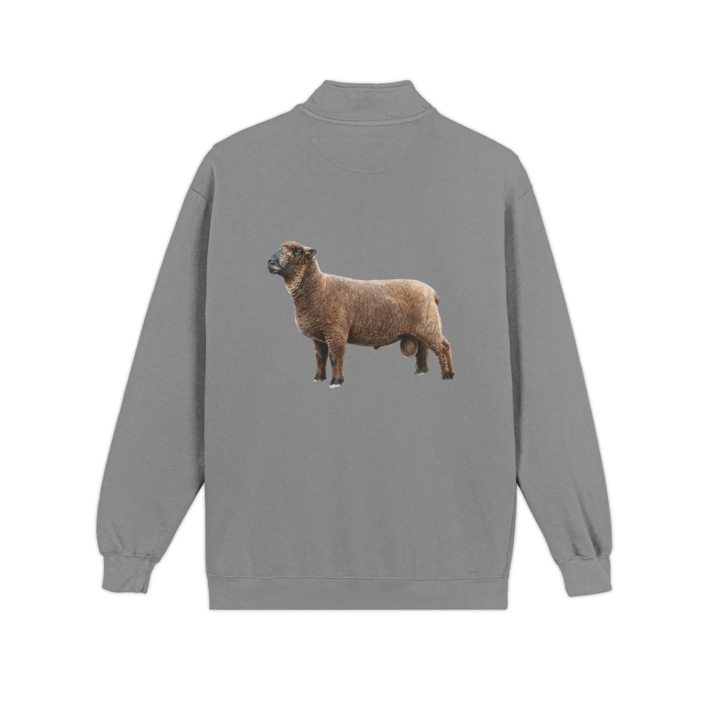 Coloured Ryeland Quarter-Zip Sweatshirt