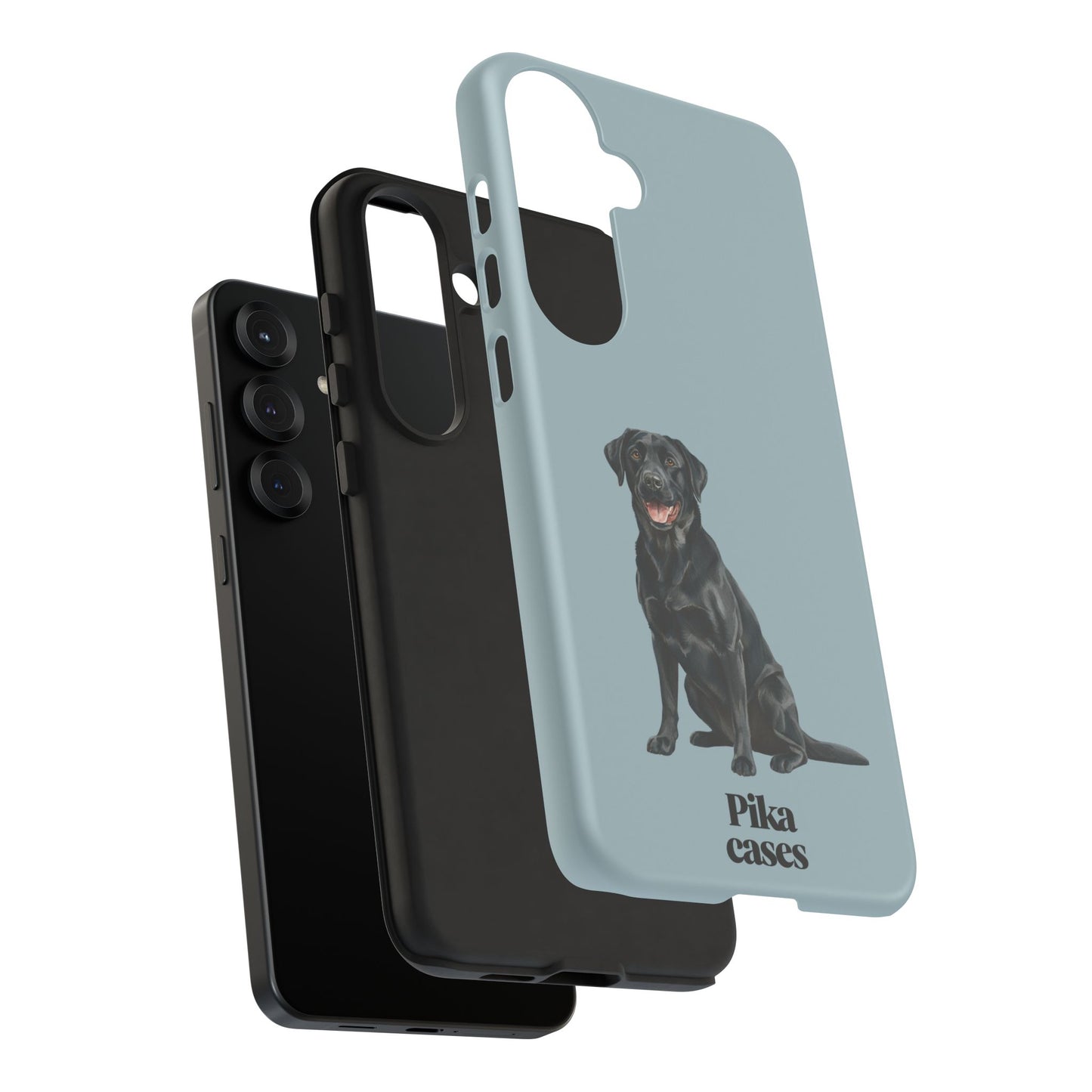 Black Labrador phone case