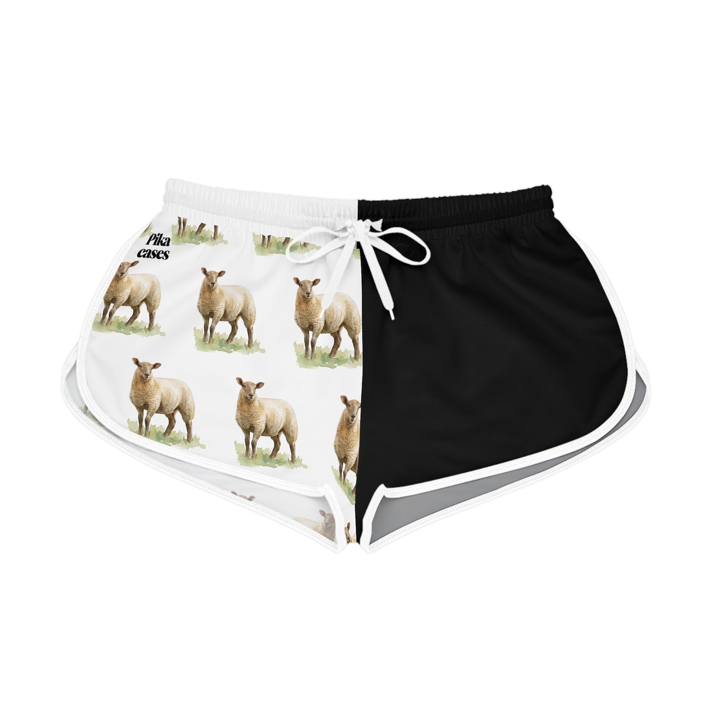 Mule Ewe Black & White Relaxed Shorts