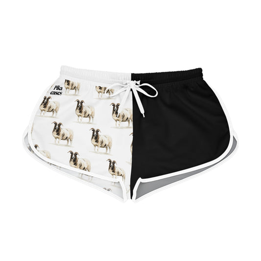 Jacob Sheep Black & White Relaxed Shorts
