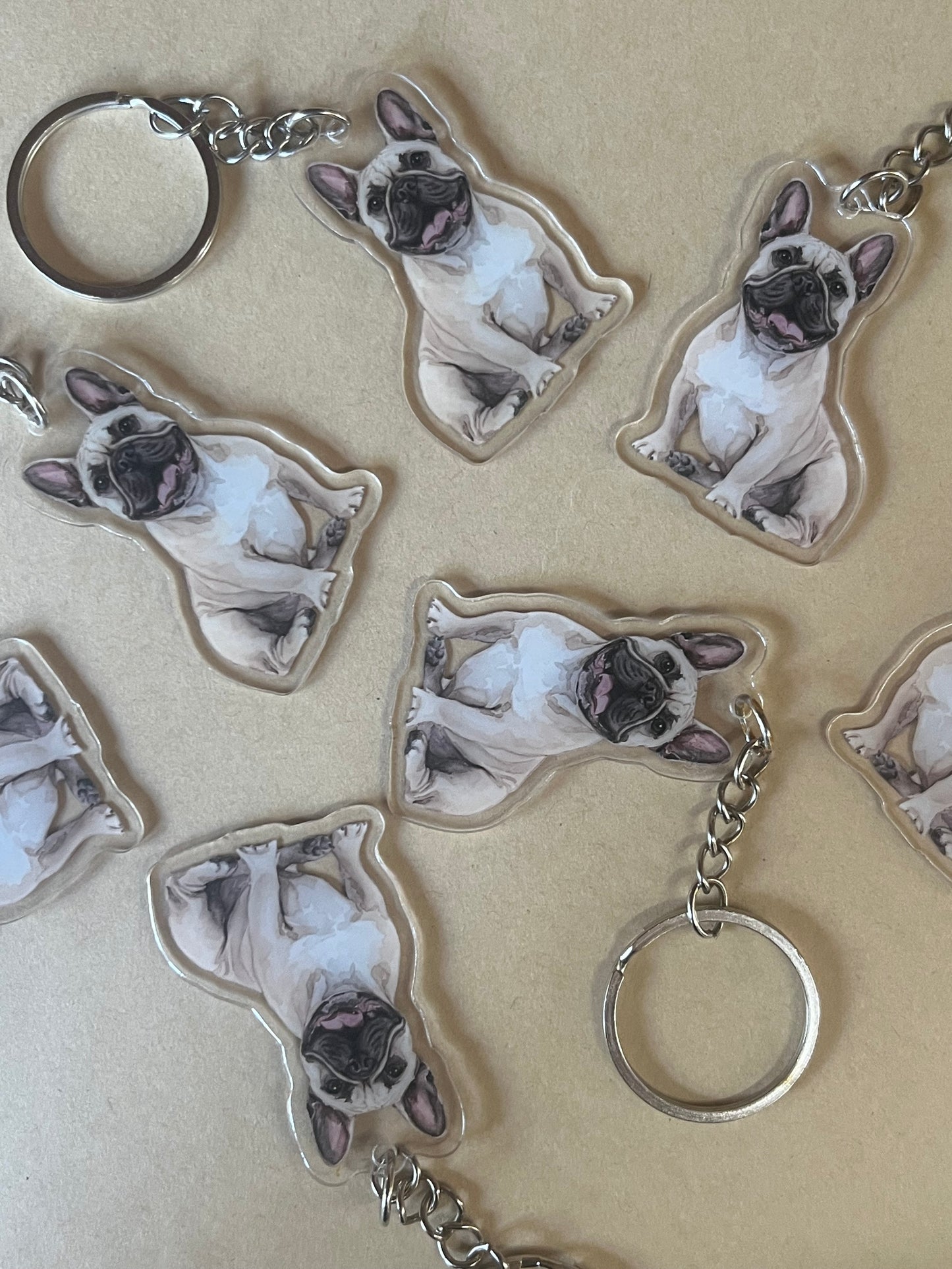 Frenchie Keyring