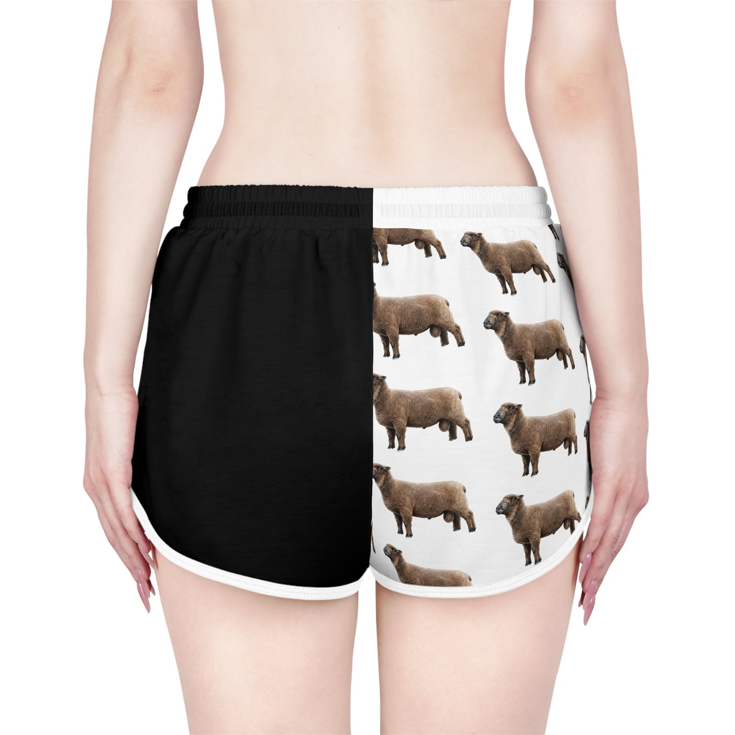 Coloured Ryeland Black & White Relaxed Shorts