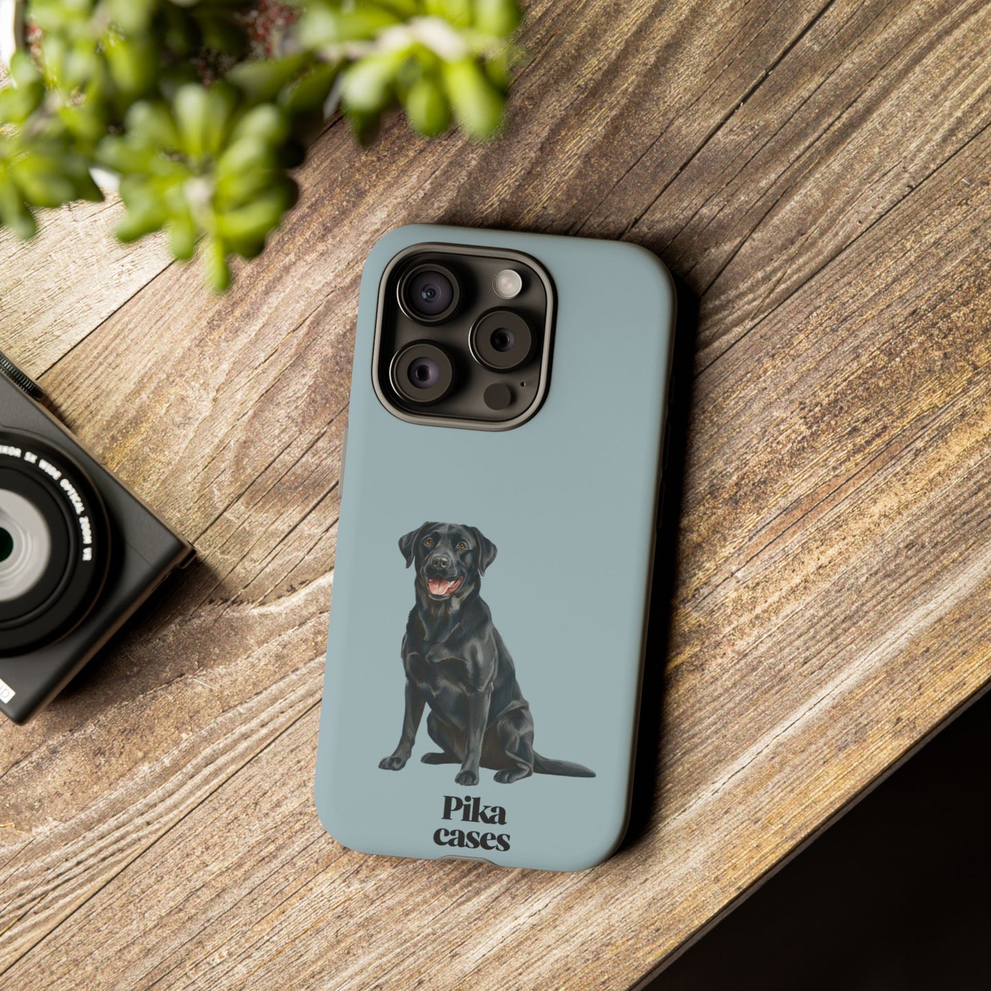 Black Labrador phone case