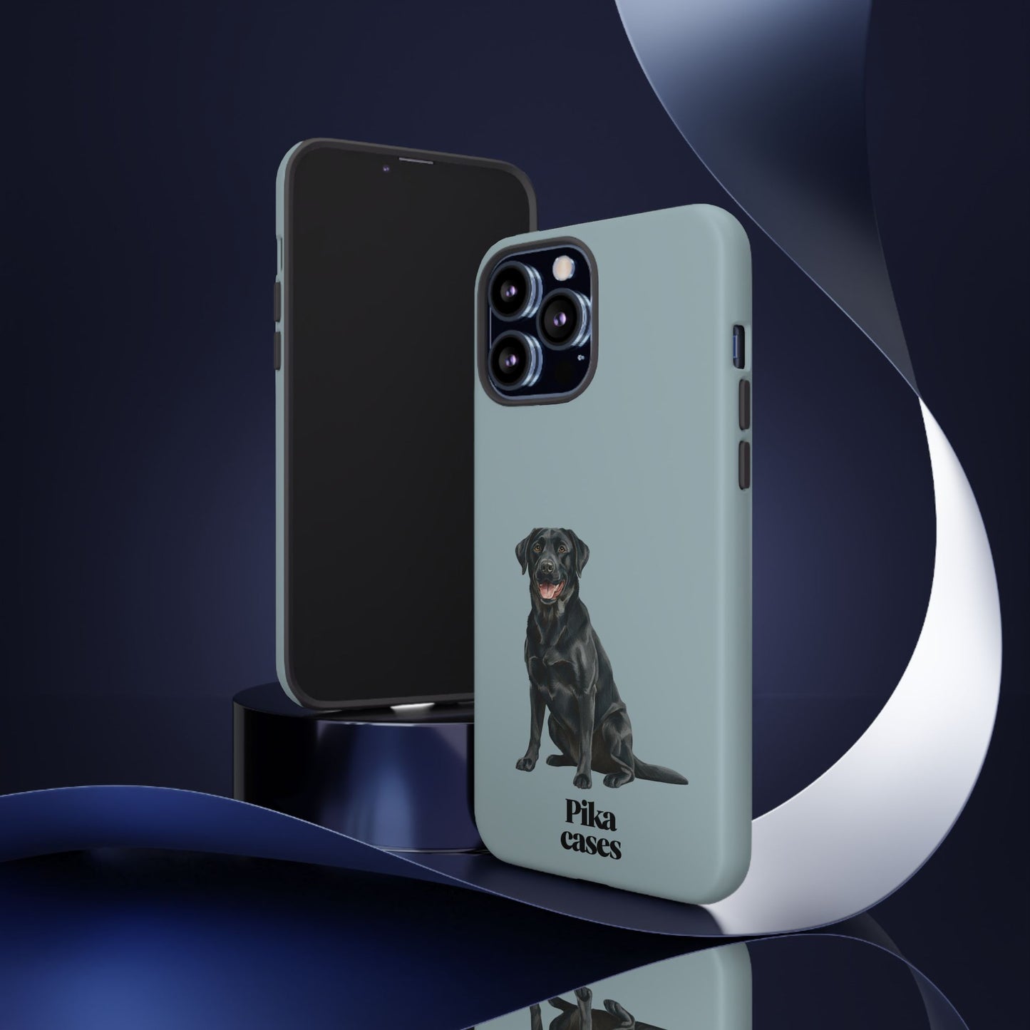 Black Labrador phone case