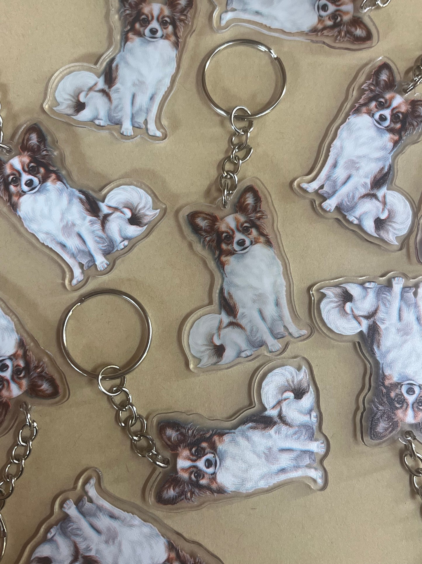 Papillon Keyring