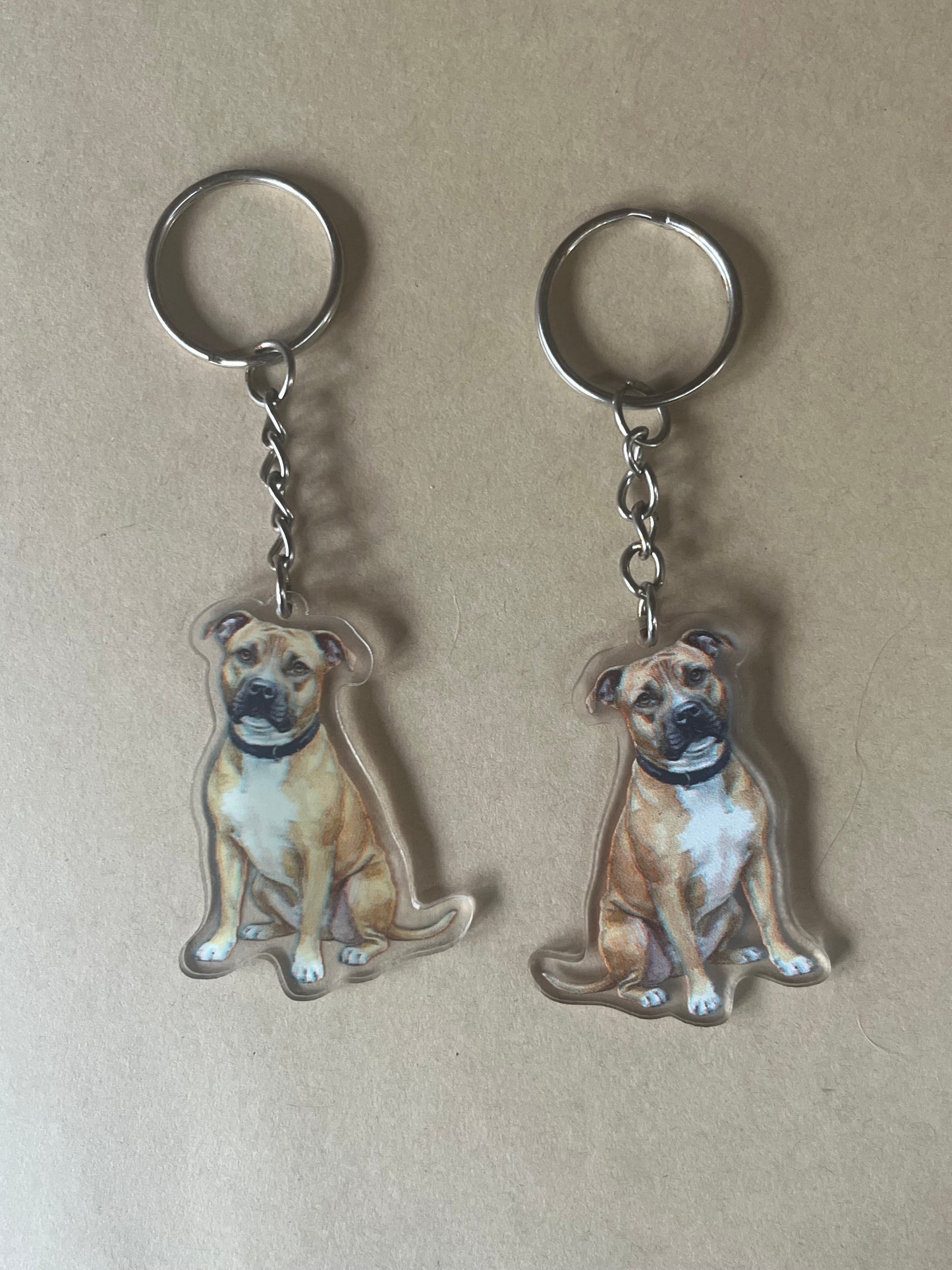 Staffy Keyring