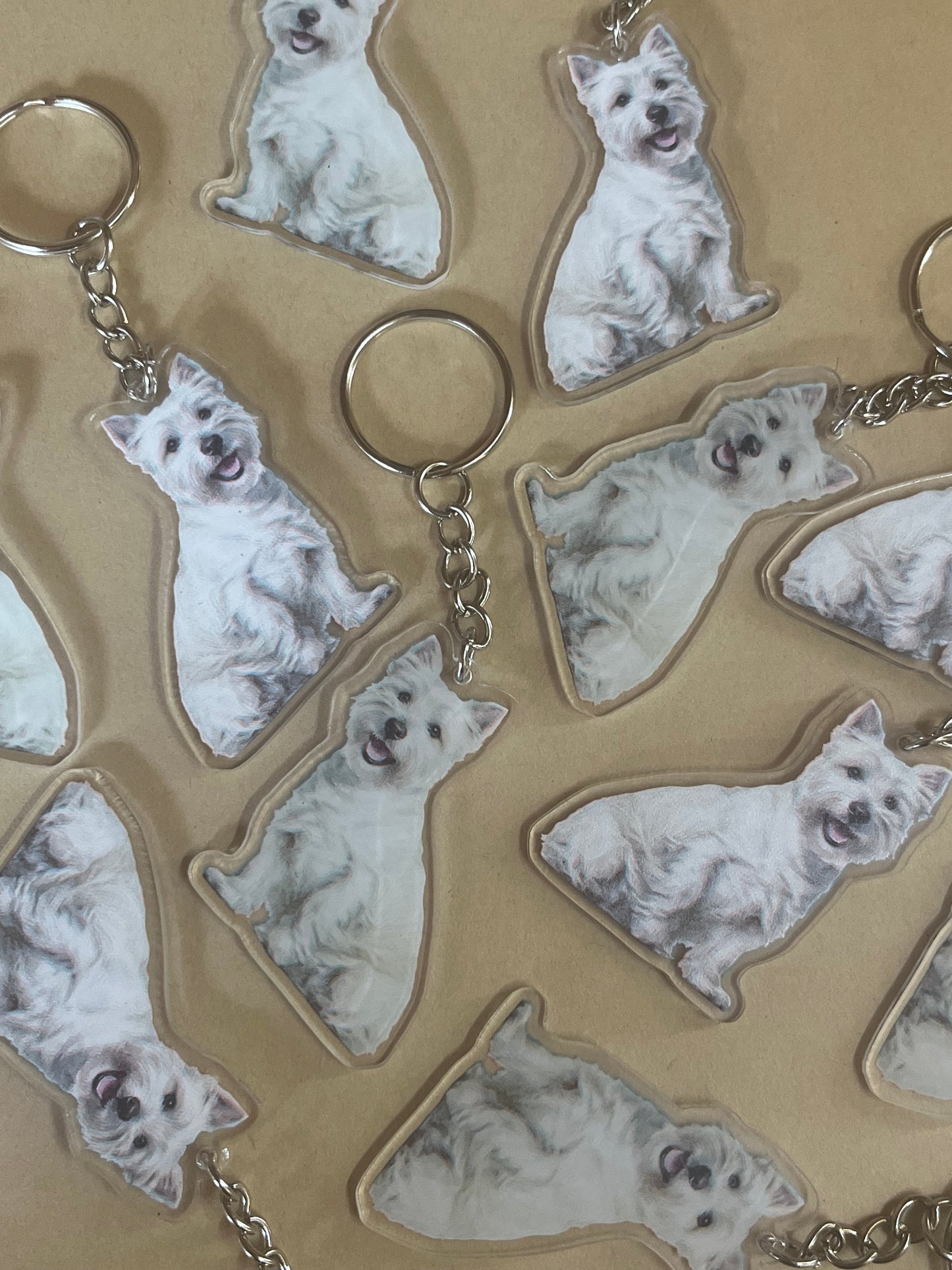 Westie Keyring